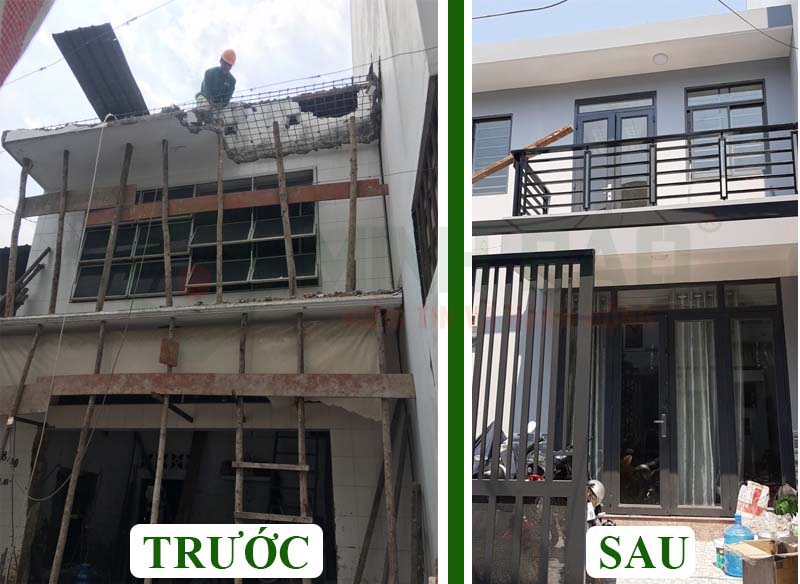 Cải tạo mặt tiền nhà cũ thành nhà mới, giá cực tốt