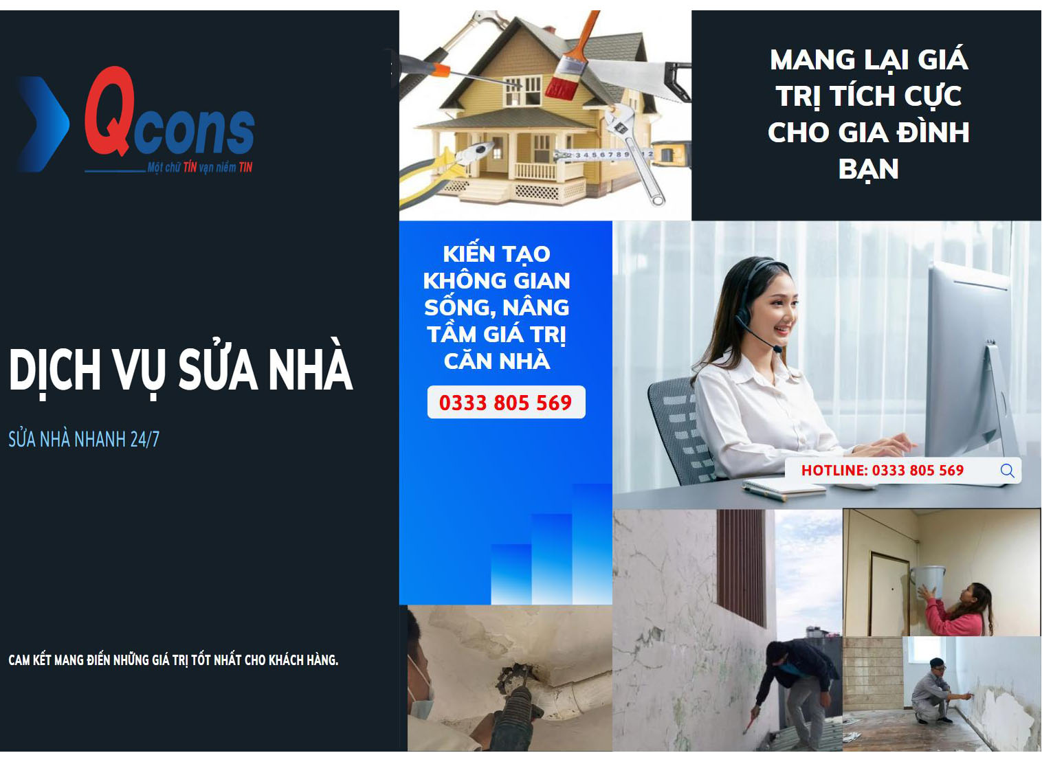 Dịch vụ sửa chữa bảo trì nhả ở, kho xưởng 24/7