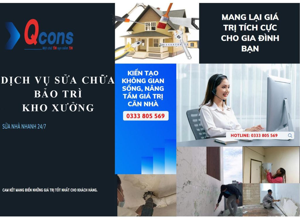 DỊCH VỤ SỬA CHỮA BẢO TRÌ KHO XƯỞNG - CÔNG TY LY HÔNG, KCN TÂN ĐỨC, LONG AN