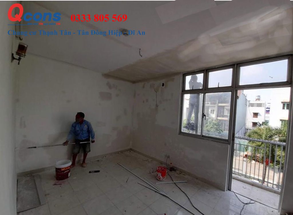 Sơn lại căn hộ chung cư cũ