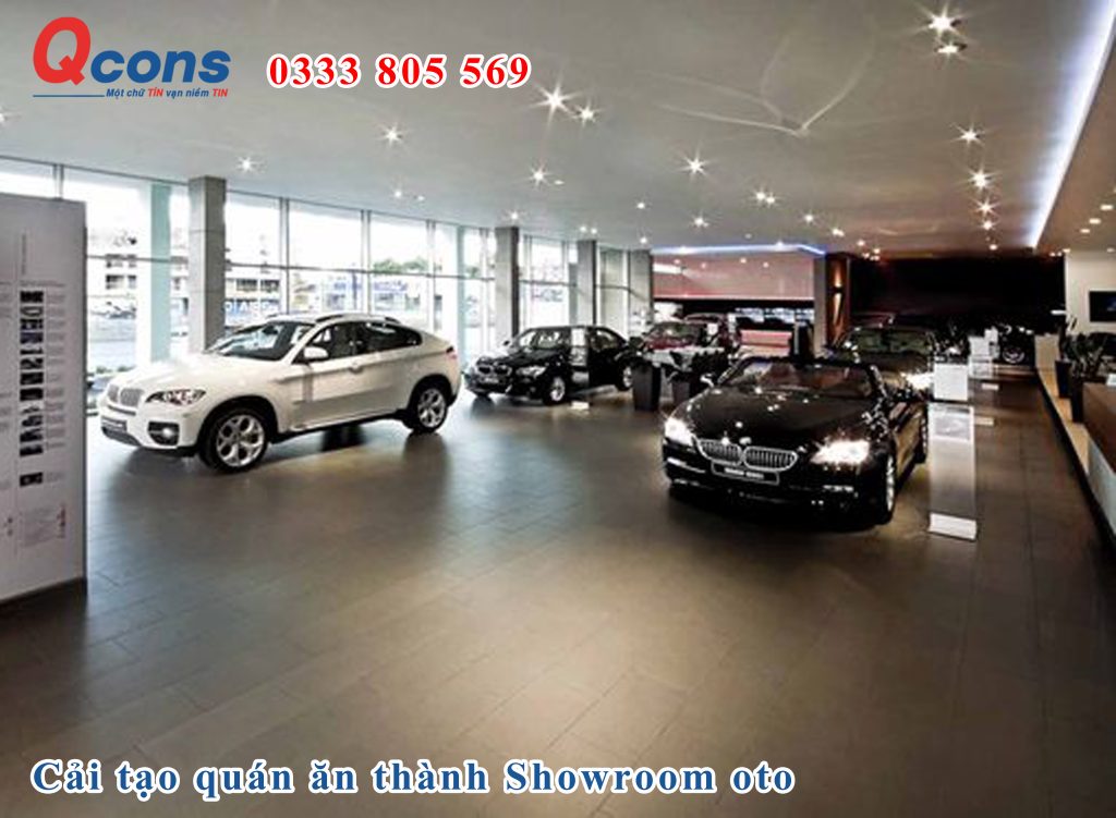 Showroom oto sau khi hoàn thiện Showroom oto sau khi hoàn thiện
