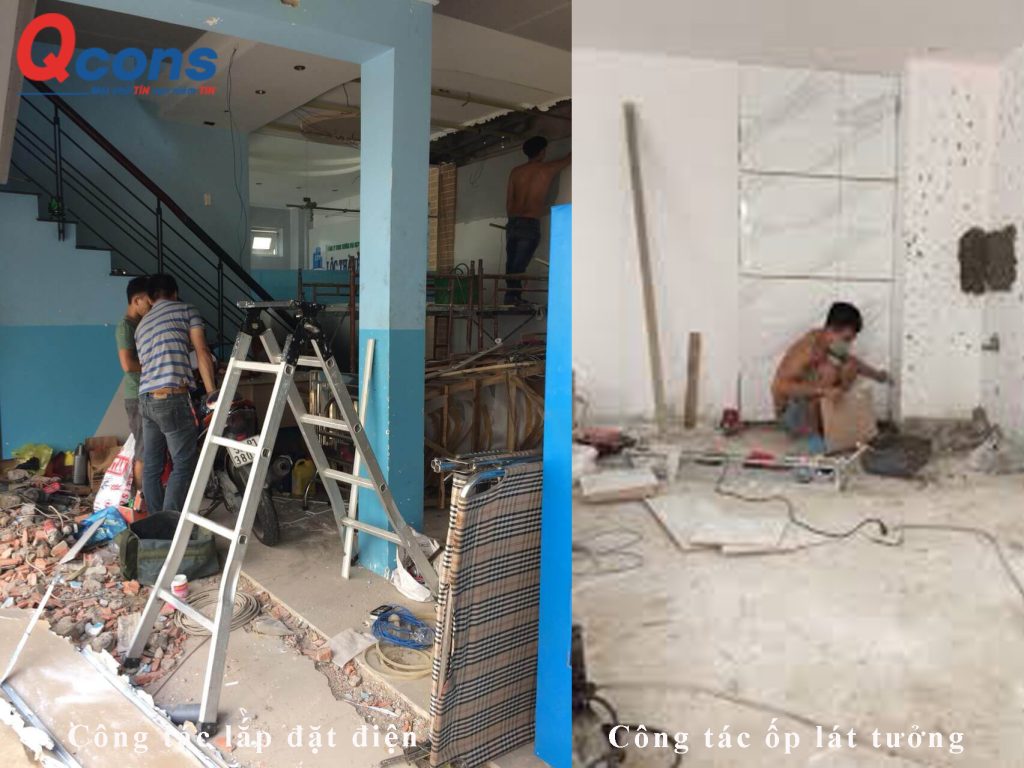 Công tác ốp gạch, lát nền