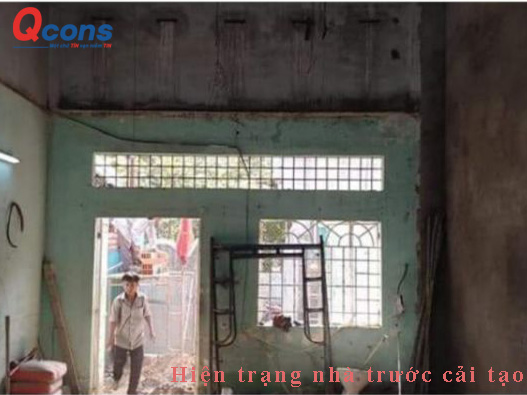 Mặt bằng nhà hiện hữu trước khi thi công