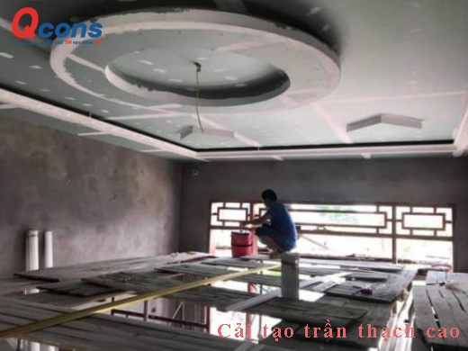 Đóng trần thạch cao mới