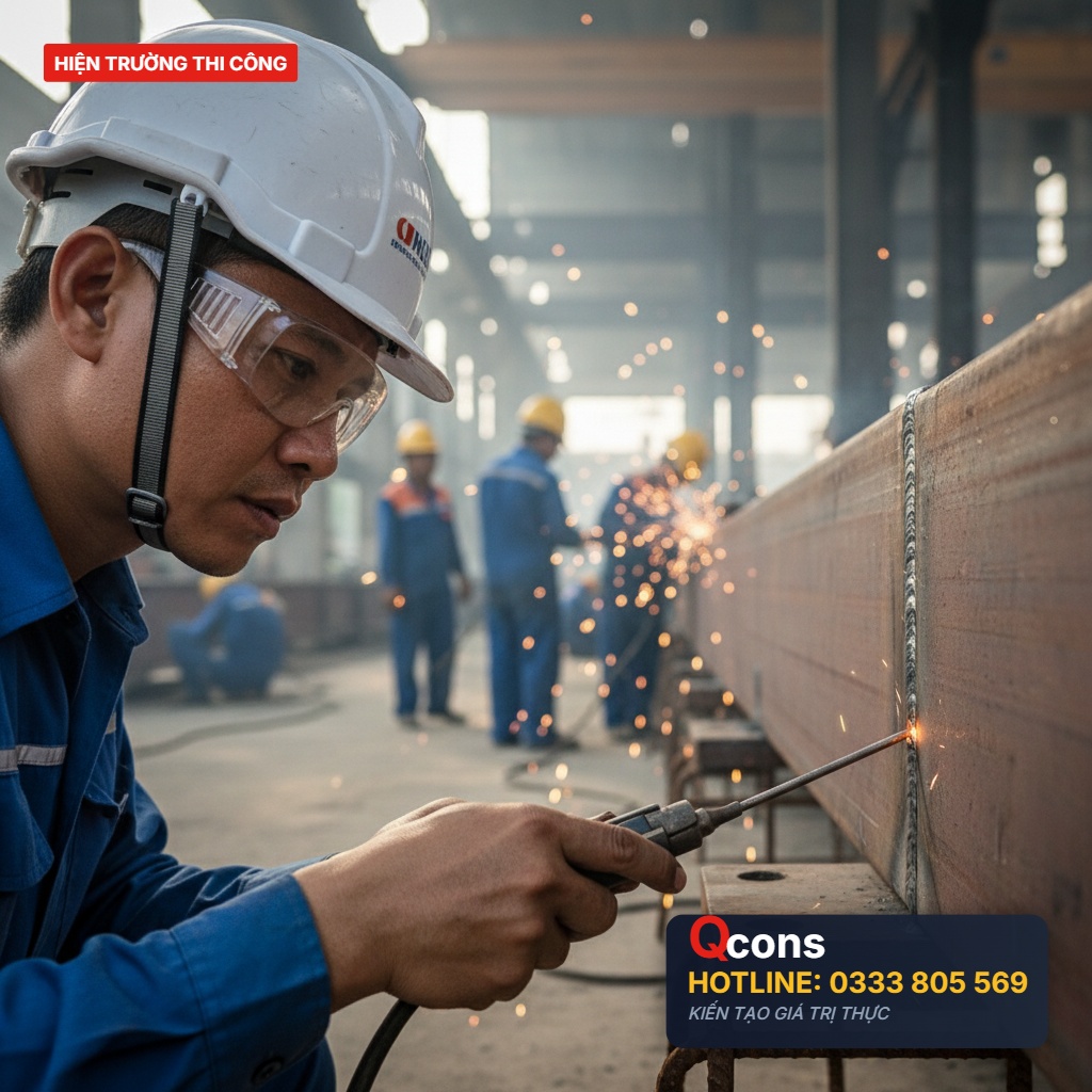 Thi công hàn kết cấu thép