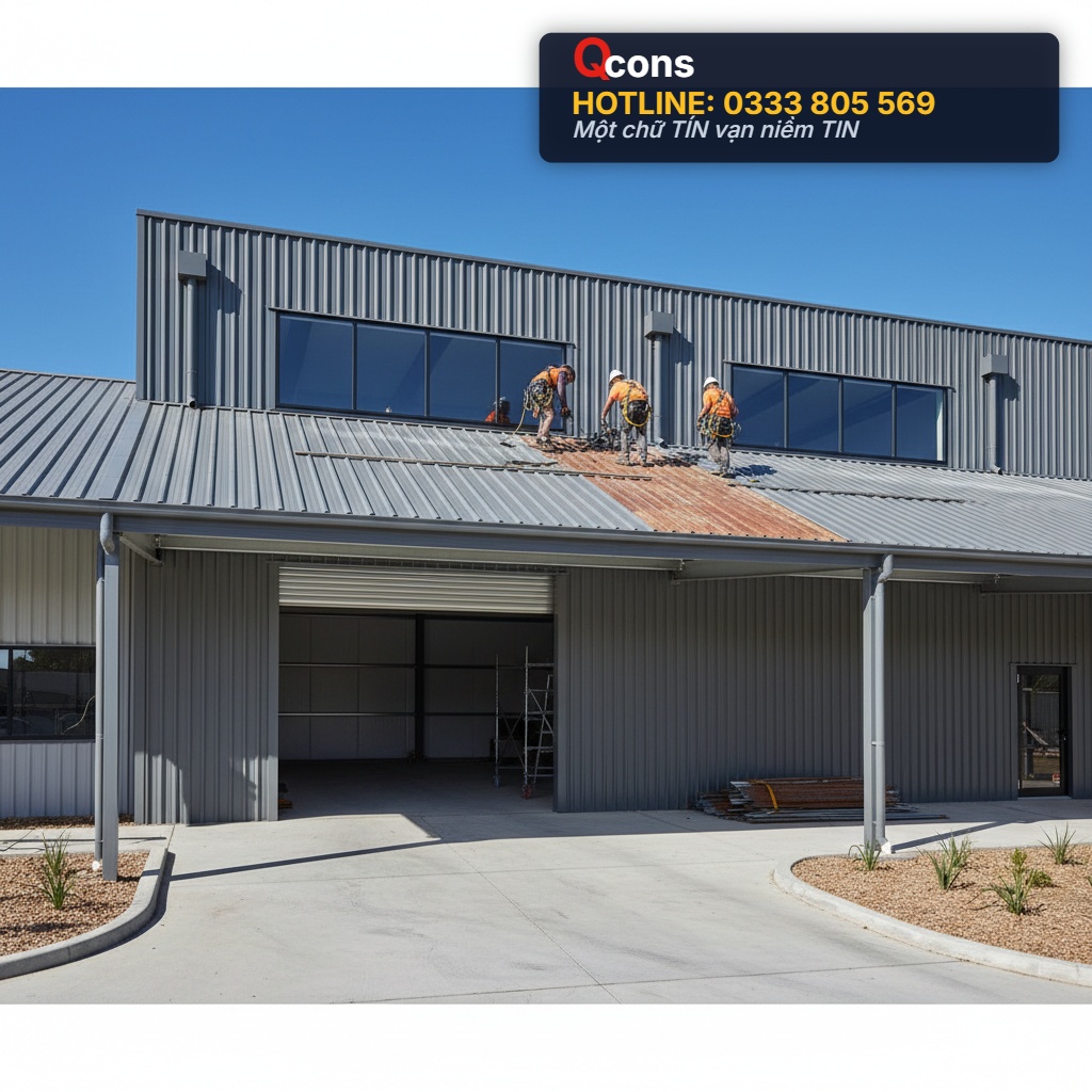 Sừa chữa mái tôn nhà kho