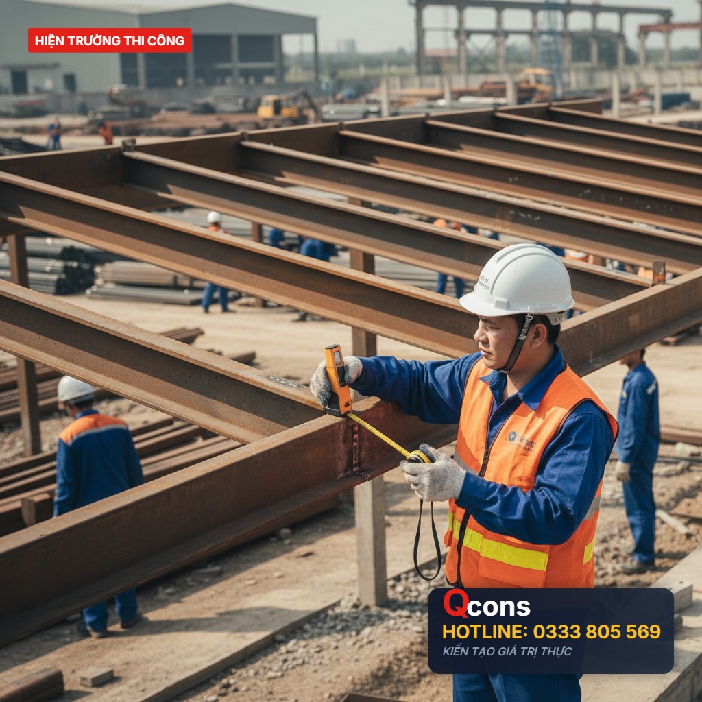 Thi công khung kèo thép mái nhà xưởng