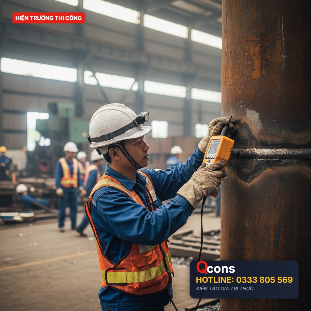 Thi công cột thép nhà xưởng