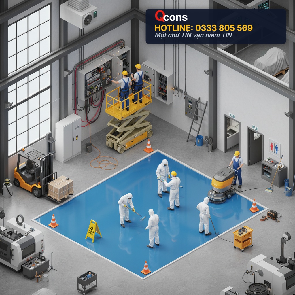 Công tác sơn Epoxy