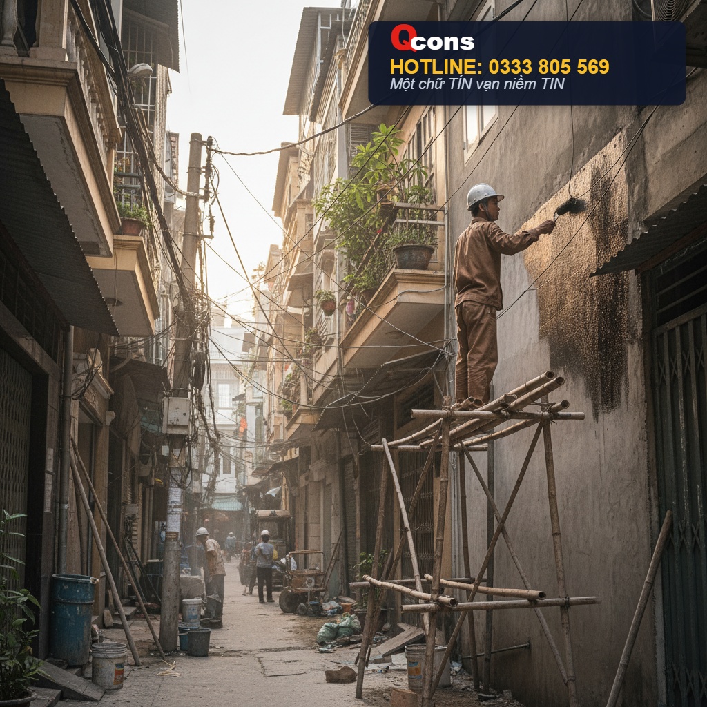 Lăn chống thấm tường