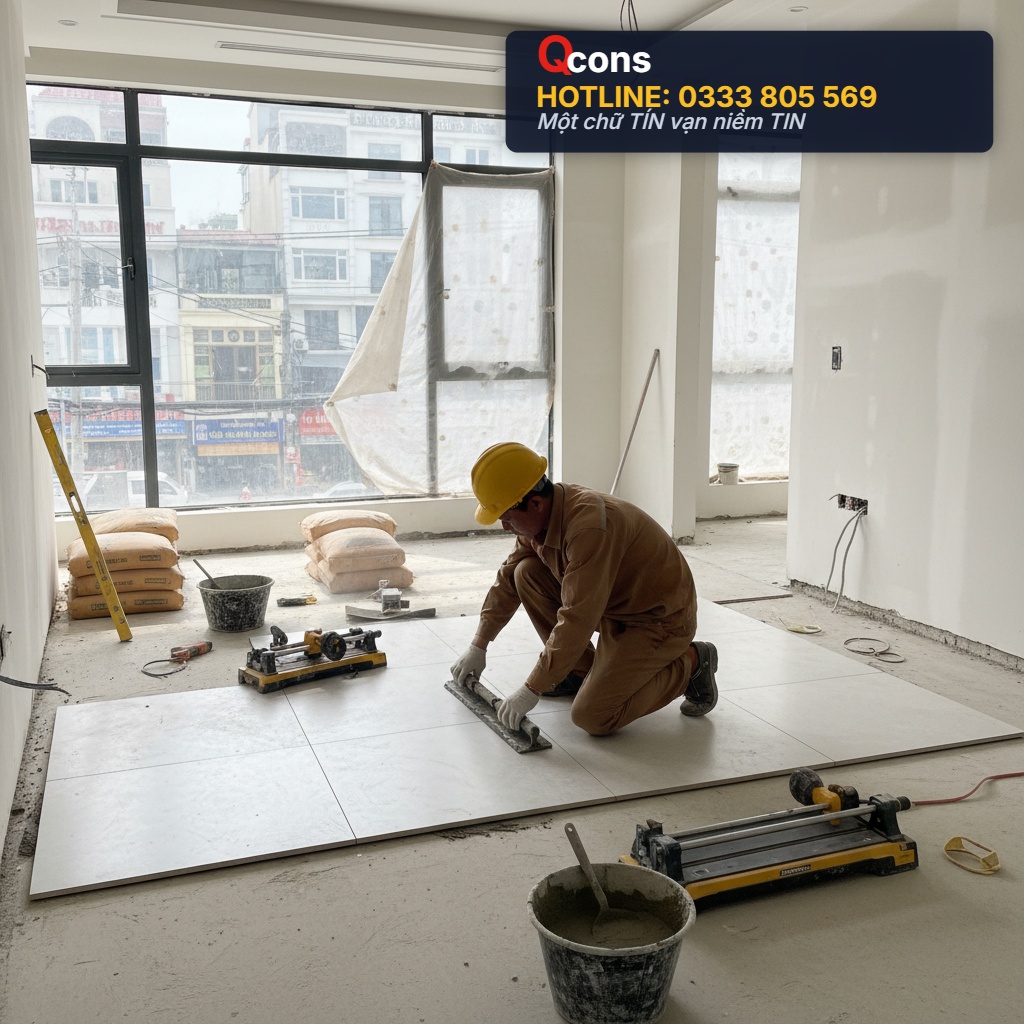 Lót gạch nền nhà