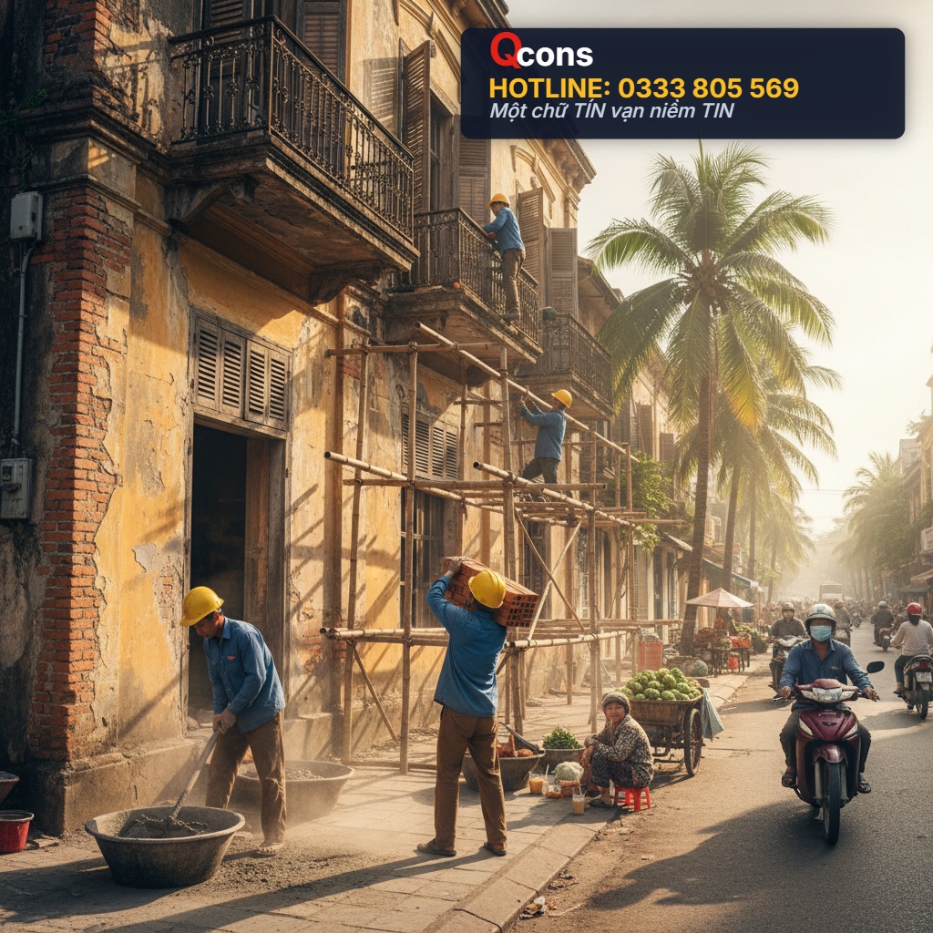 Công tác thi công sửa chữa nhà