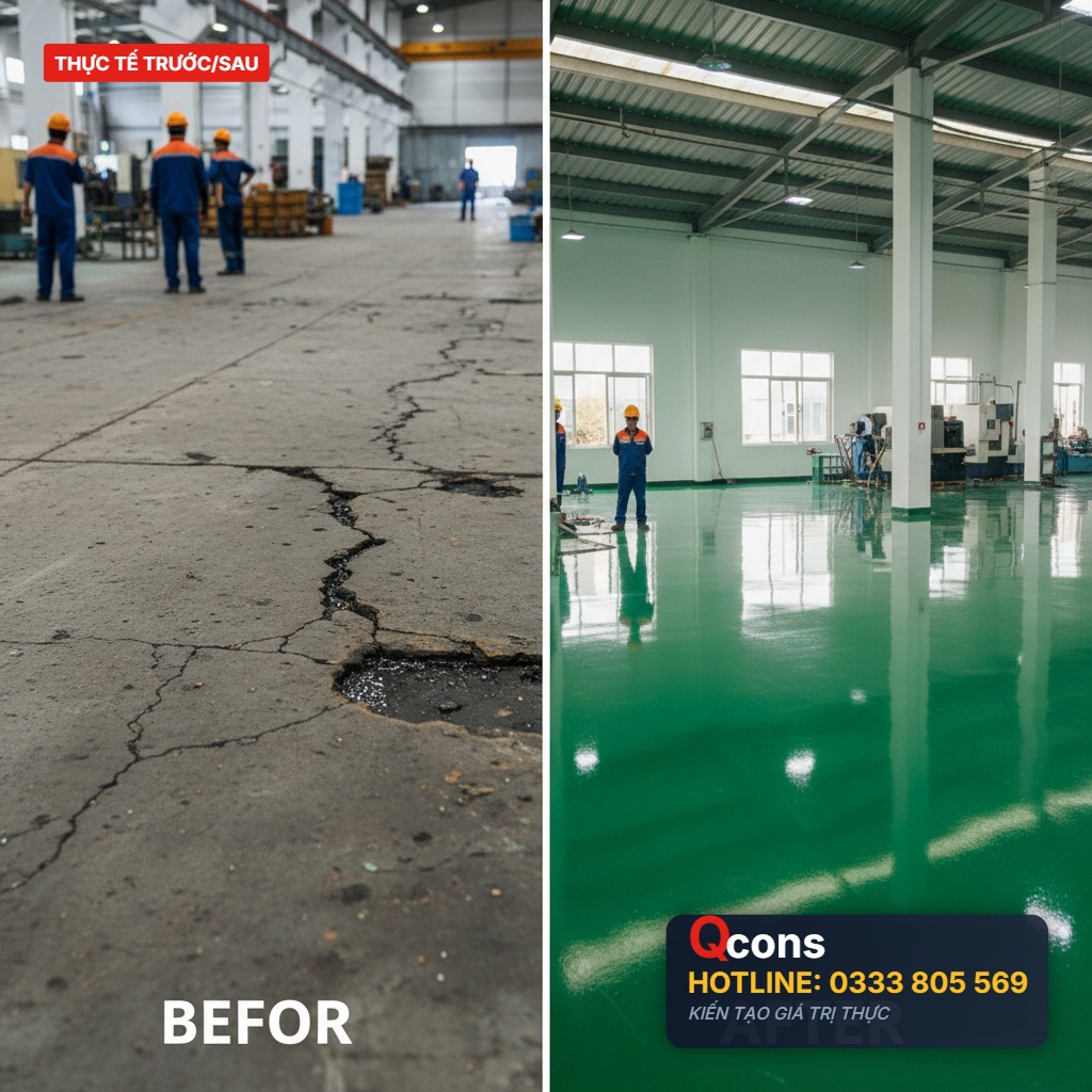 Lăn sơn epoxy nhà khó bị xuống cấp