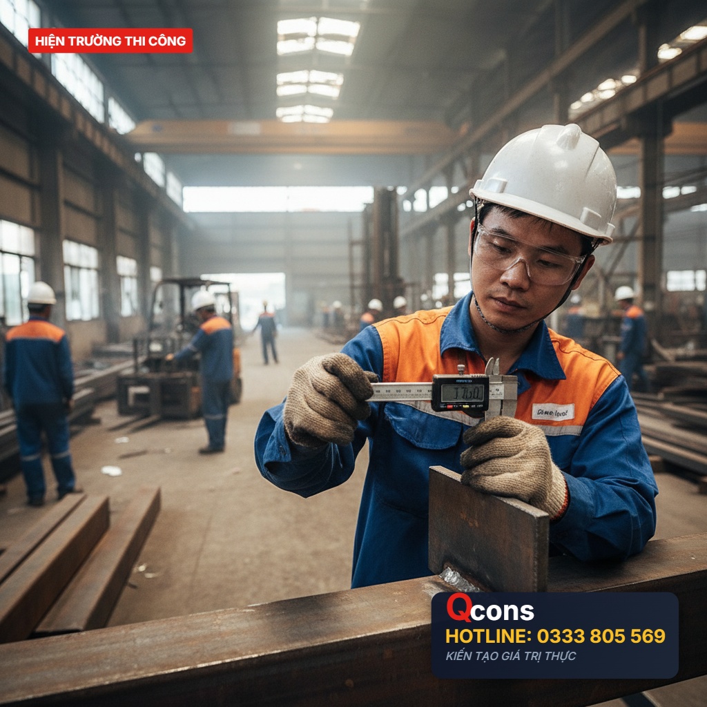 Thi công sửa chữa kết cấu thép nhà xưởng