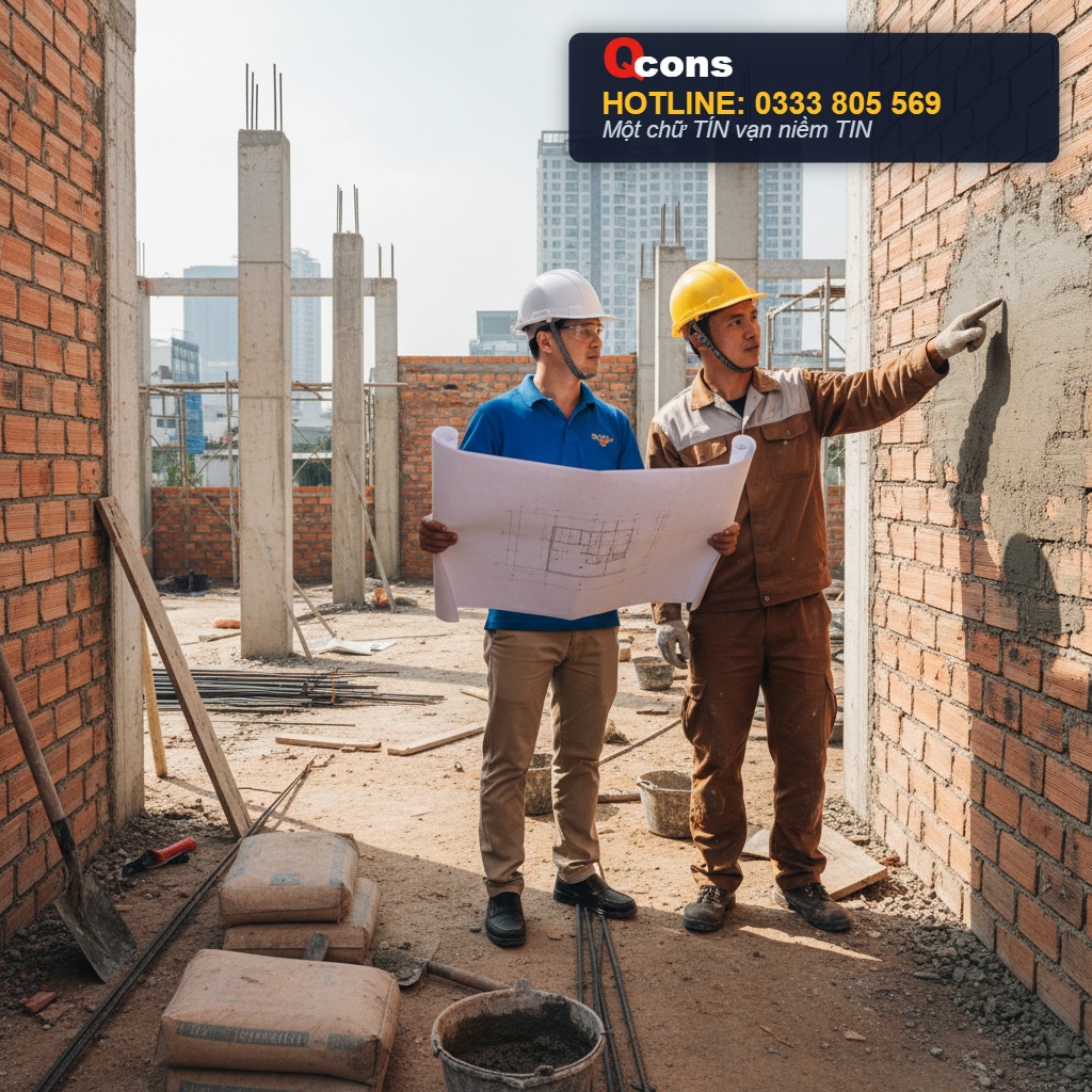 Công tác trát vữa tường