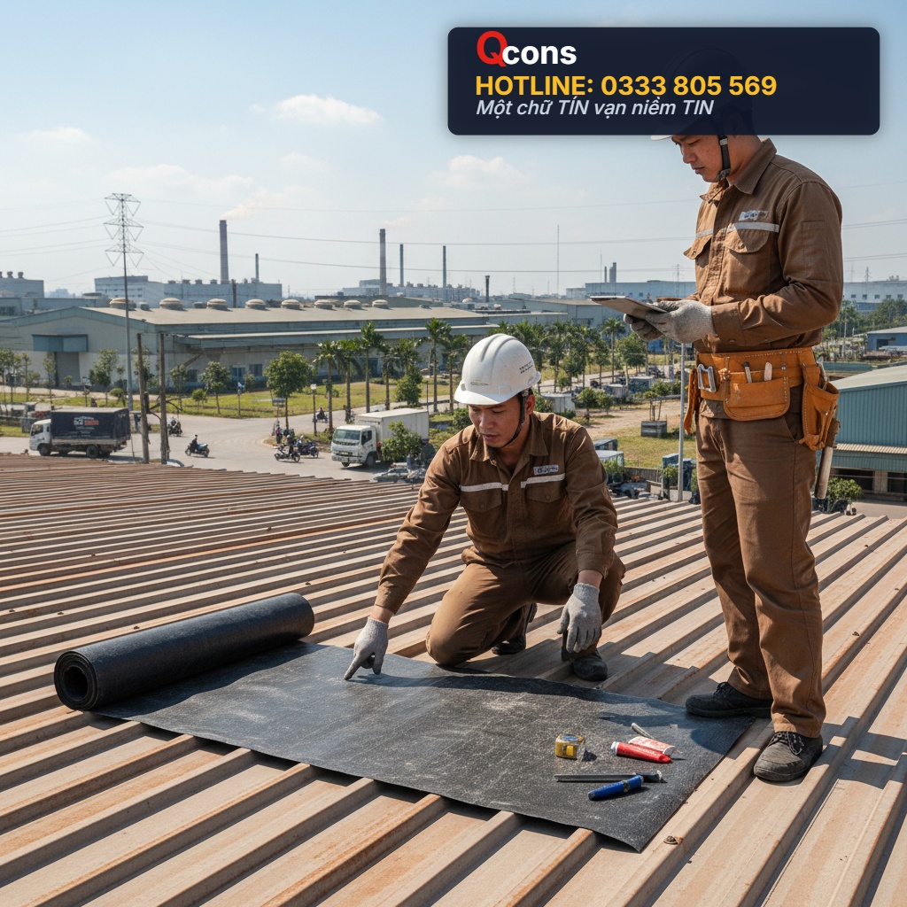 Xử lý chống dột mái tôn