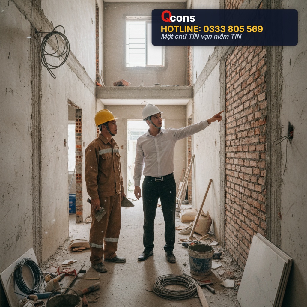 Công tác trát vữa ngoài tường