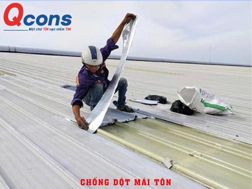 Chống dột mái tôn nhà xưởng KCN Tân Đức Long An