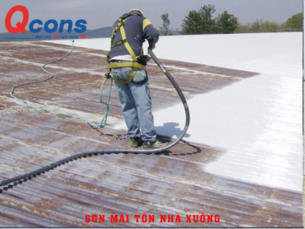 Sơn mái tôn xưởng AVS - KCN Đất Cuốc