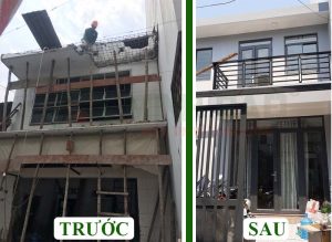 Cải tạo mặt tiền nhà cũ thành nhà mới, giá cực tốt