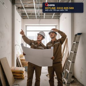 Triển khai thi công cải tạo nhà phố