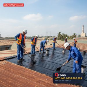 Sơn lại tôn mái bị rỉ sét