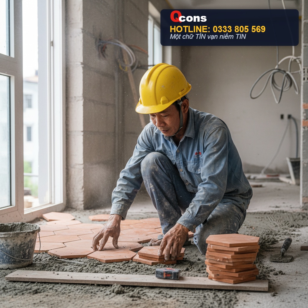 Thi công cán vữa nền