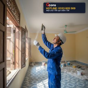 Khảo sát nhà cũ đã xuống cấp bị nứt