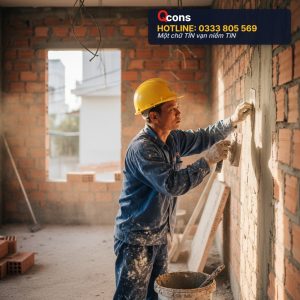 Công tác thi công trát vữa