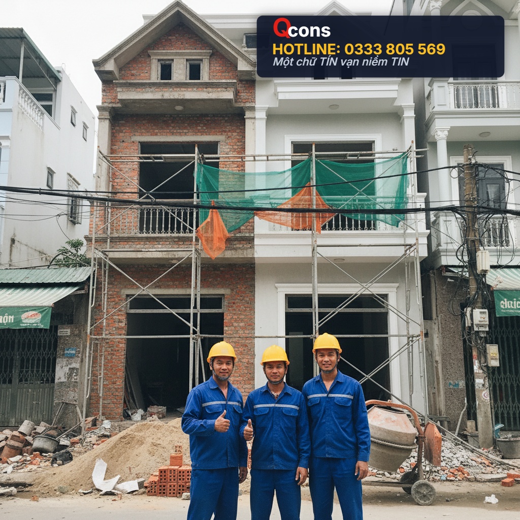 Thi công cải tạo nhà phố liền kề