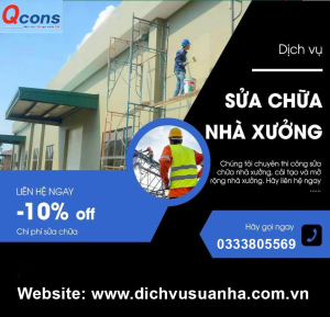 dịch vụ sửa chữa, nâng cấp, bảo trì kho xưởng